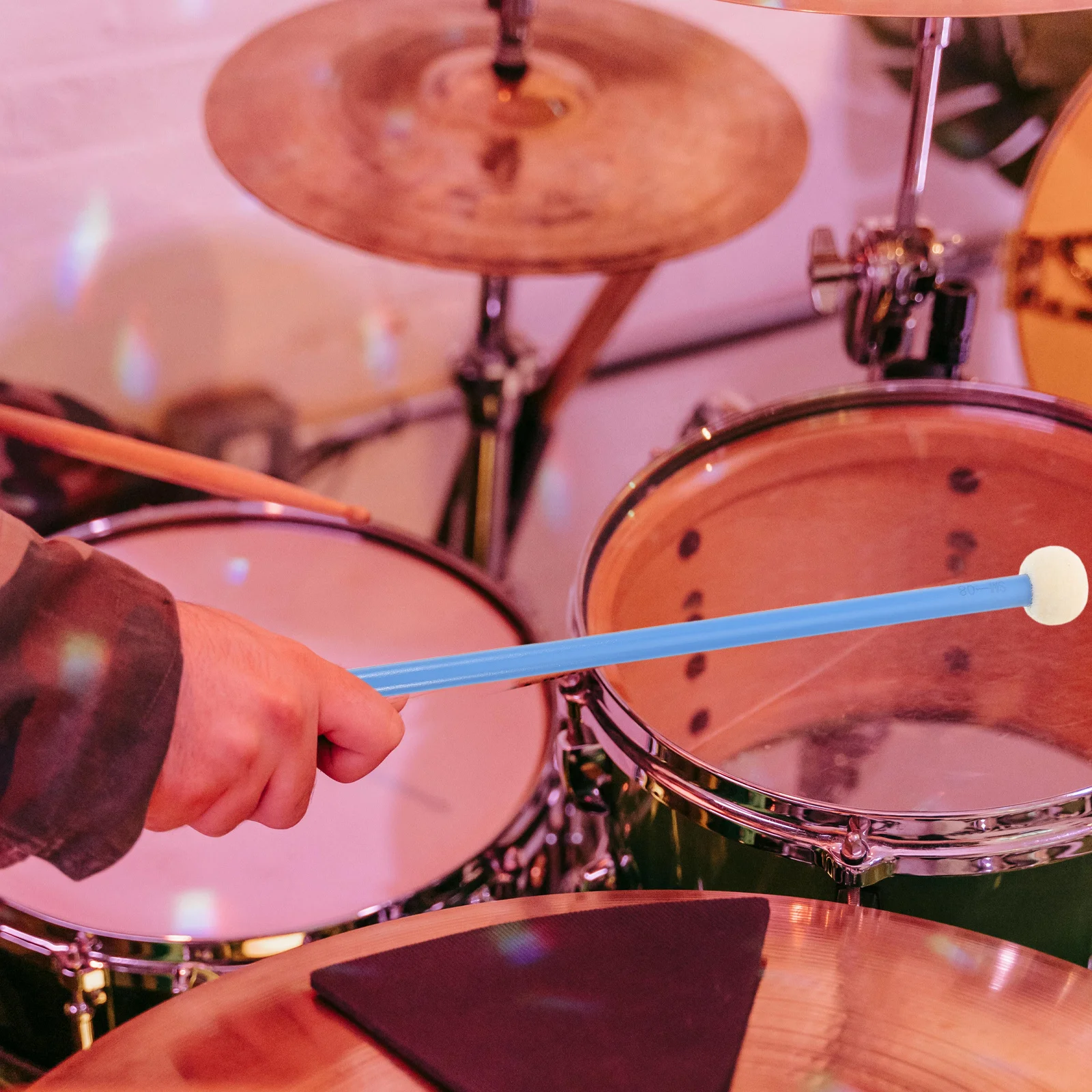 1 زوج مزدوج الرأس أفخاذ القيقب ورأى رئيس Timpani كمين طبل مطارق قرع أداة الملحقات ممارسة اللعب طبل