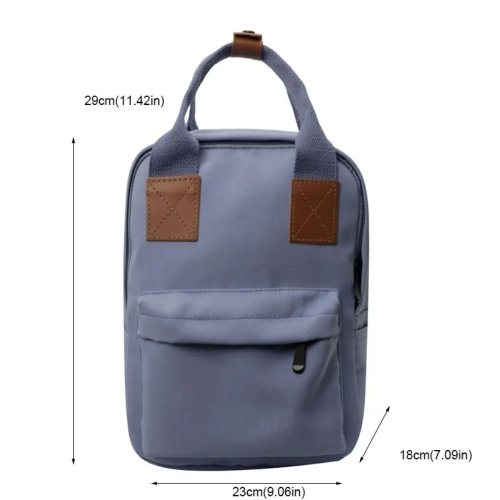 Schoolbag Canvas Children's Backpack Simple Mini Square School Bag Unisex Korean School Bag School