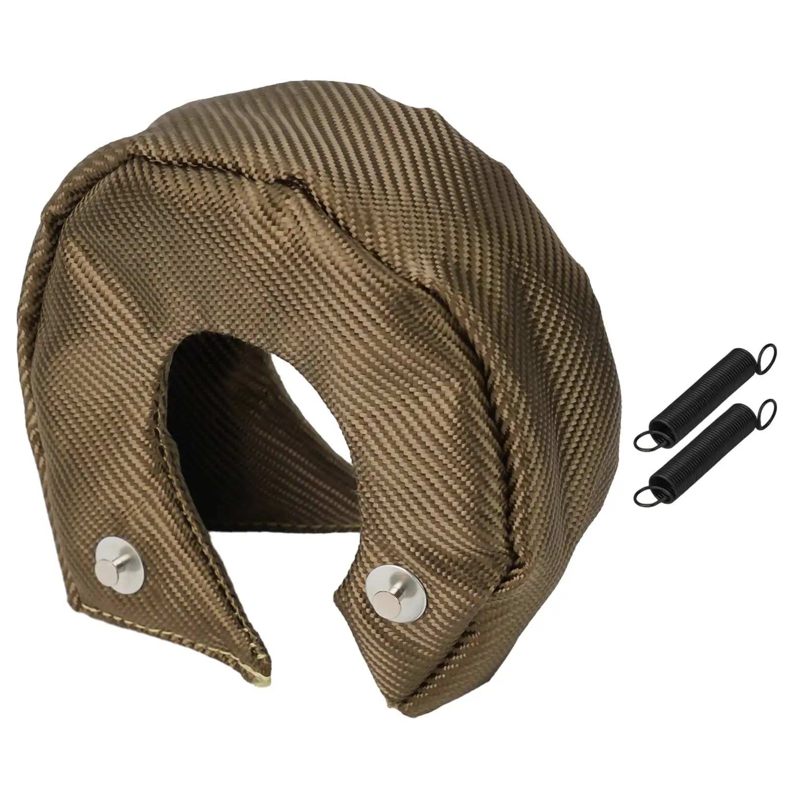 Manta de calor Turbo con ganchos de anclaje de acero inoxidable, manta Turbo resistente al calor, compatible con T3 T4, clasificación de temperatura de 1000 grados Celsius