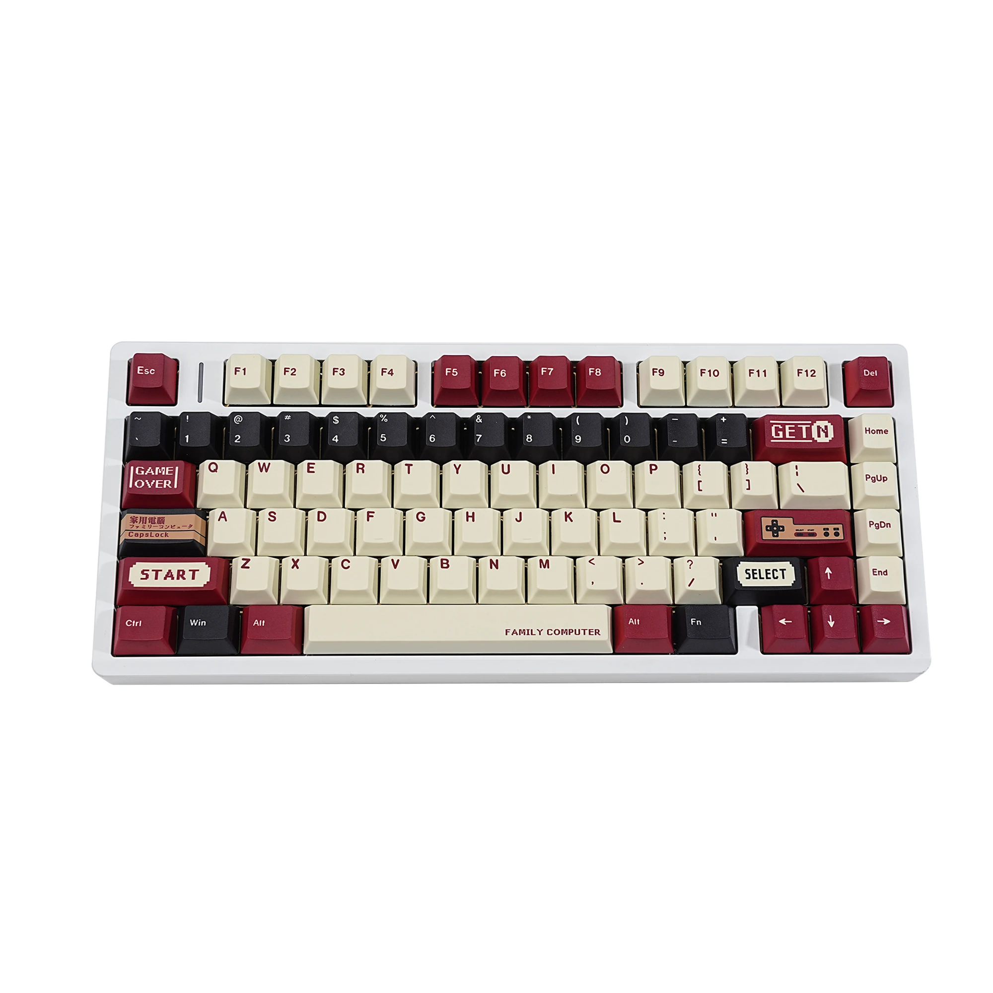 Klawisze Cherry Retro NES Keycaps Dye Sub Niemieckie Koreańskie Hiszpańskie Arabskie Francuskie Rosyjskie Brytyjskie ABNT-2143 do Klawiatury Mechanicznej — zdjęcie produktu 7
