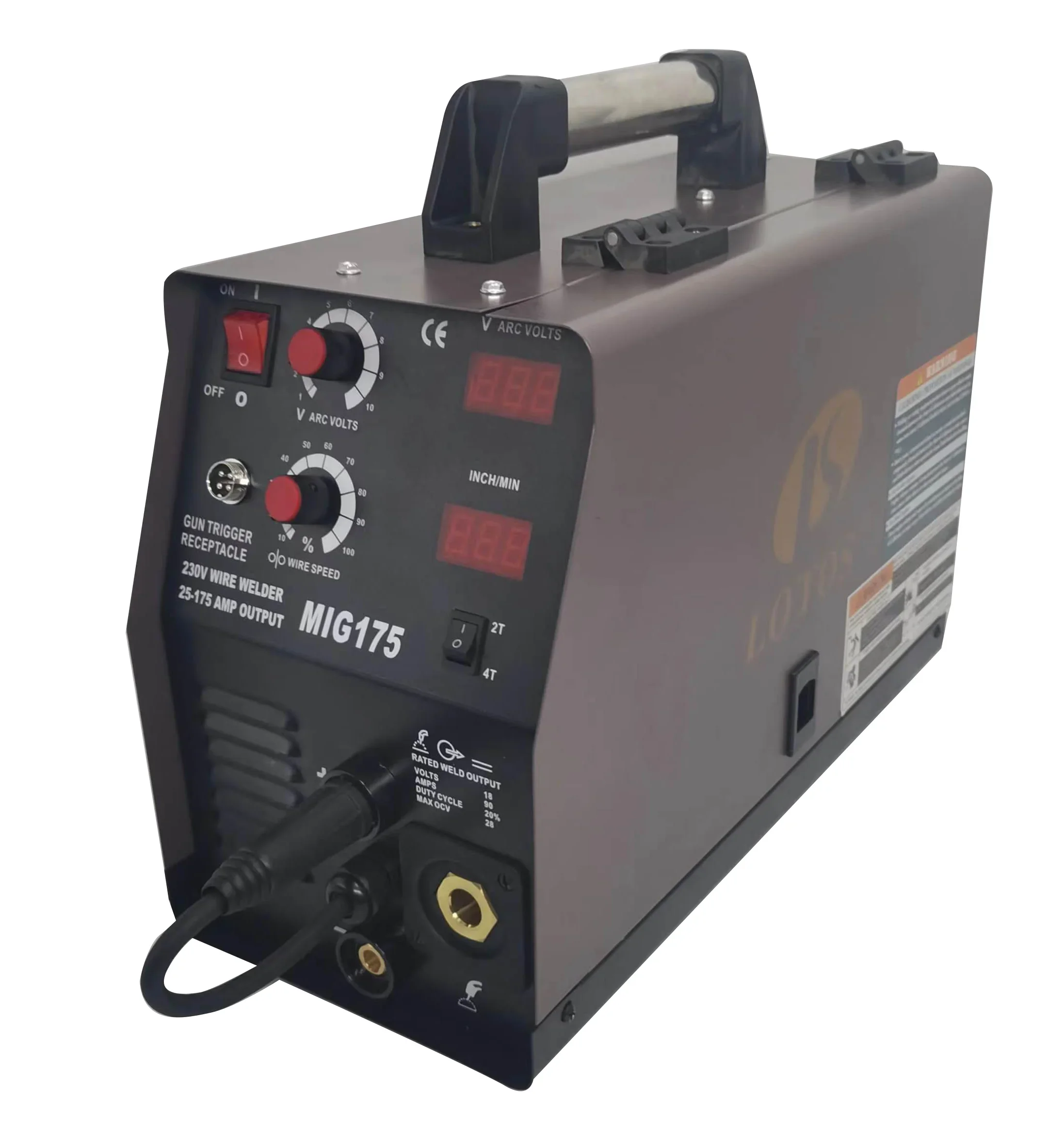 Lotos best price Mig175 single phase inverter portable welders mig 110v 220v welder welding