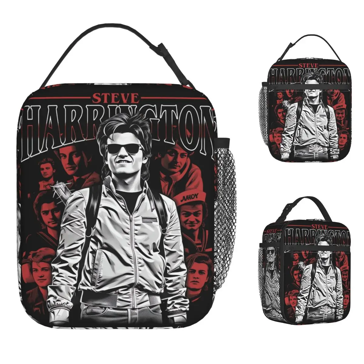 

Сумка для обеда Steve Harrington, удобная коробка для завтрака, мужская сумка-холодильник для пикника на открытом воздухе, повседневные водонепроницаемые термосумки для обеда