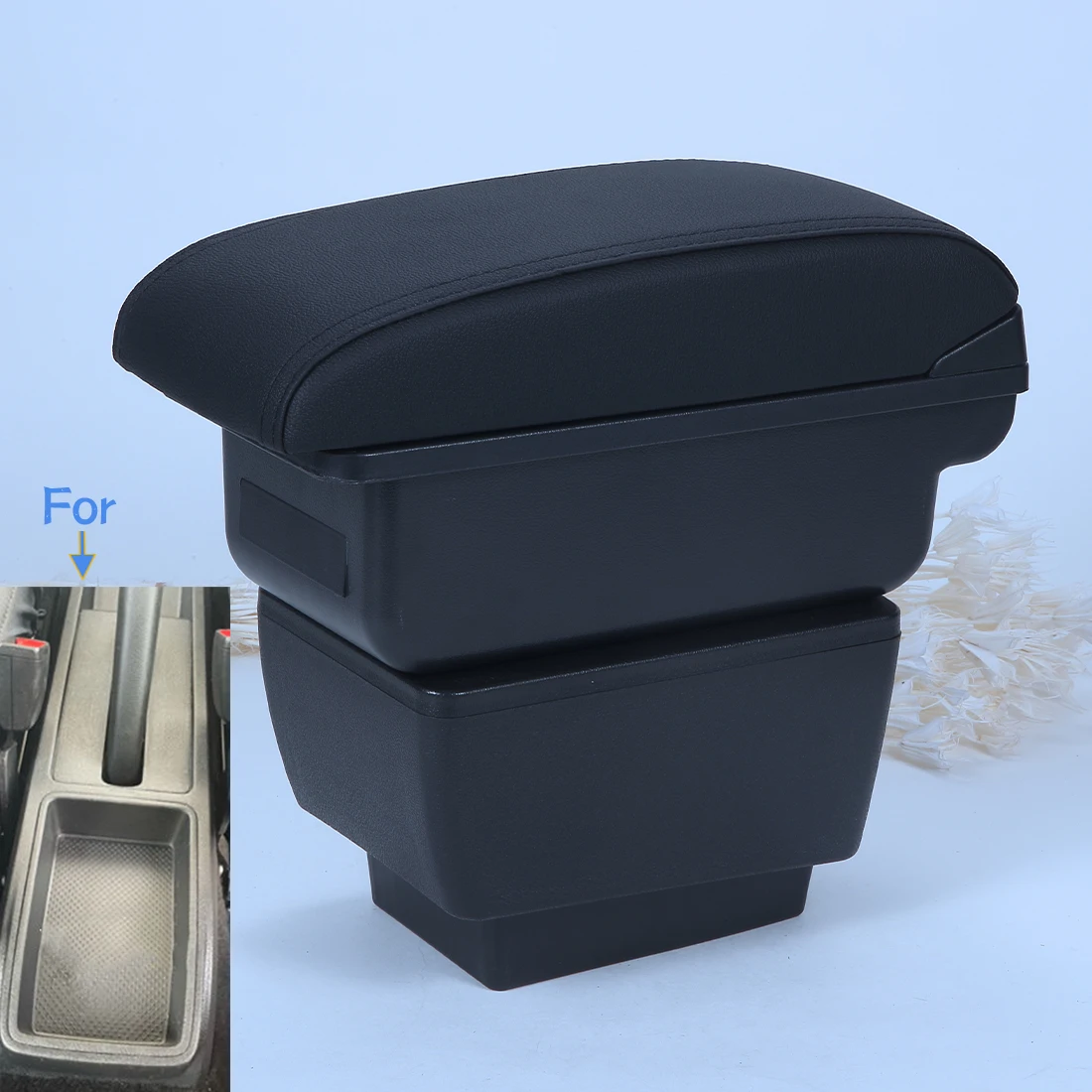 

For Skoda Fabia Armrest Box For Skoda Fabia 3 III 2015-2021 Car Armrest Retrofit parts Storage Box Car Accessorie