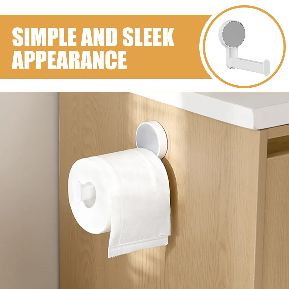 Bathroom Toilet Paper Holder Wall Mounted Towel Holder Space Saving Organizer Multi Use Roll Dispenser Easy Install Sleek Modern