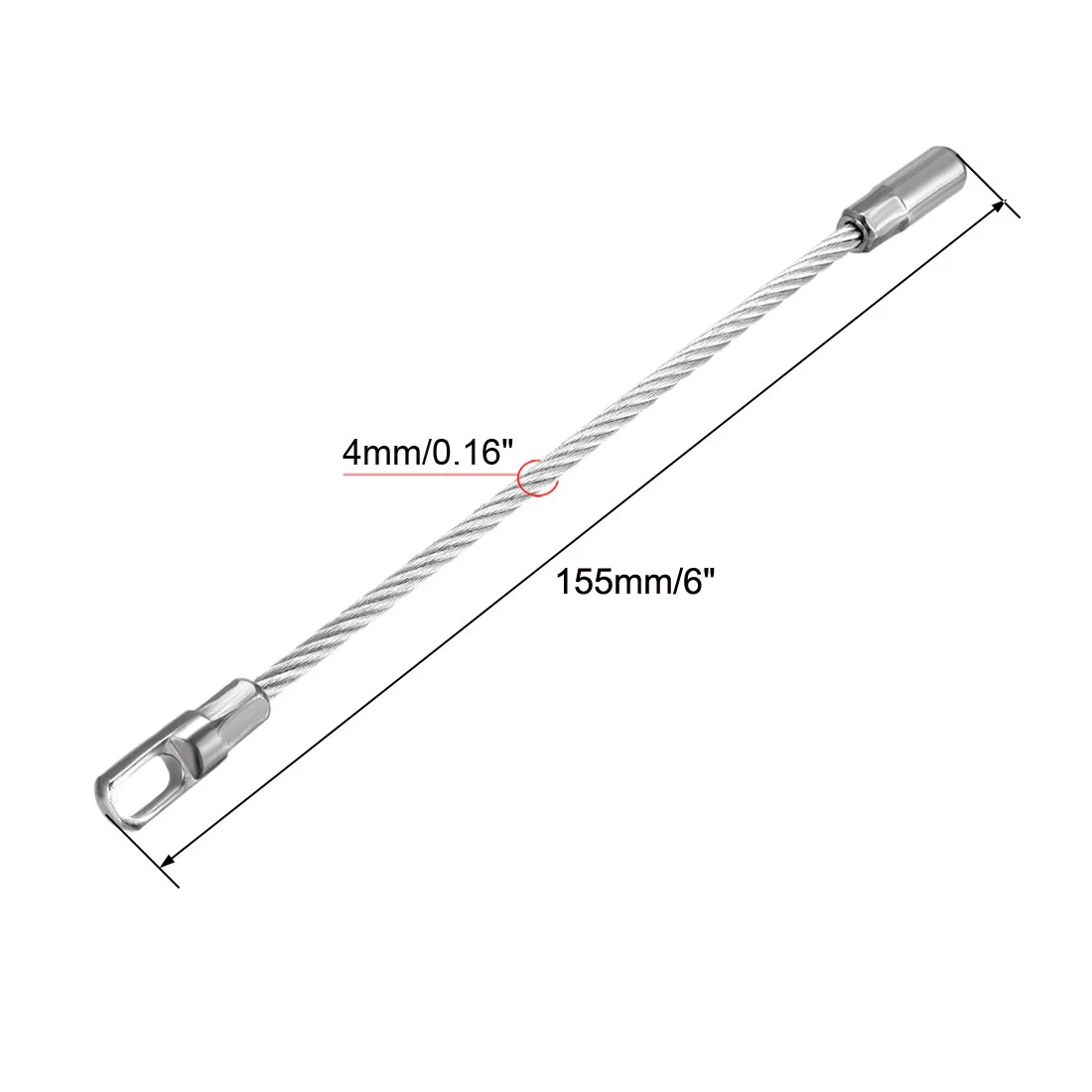 1/2 pz 155mm flessibile Fish Tape Leader sostituzione Leader Wire Cable Puller per 6.5mm Fish Tape Wire Puller