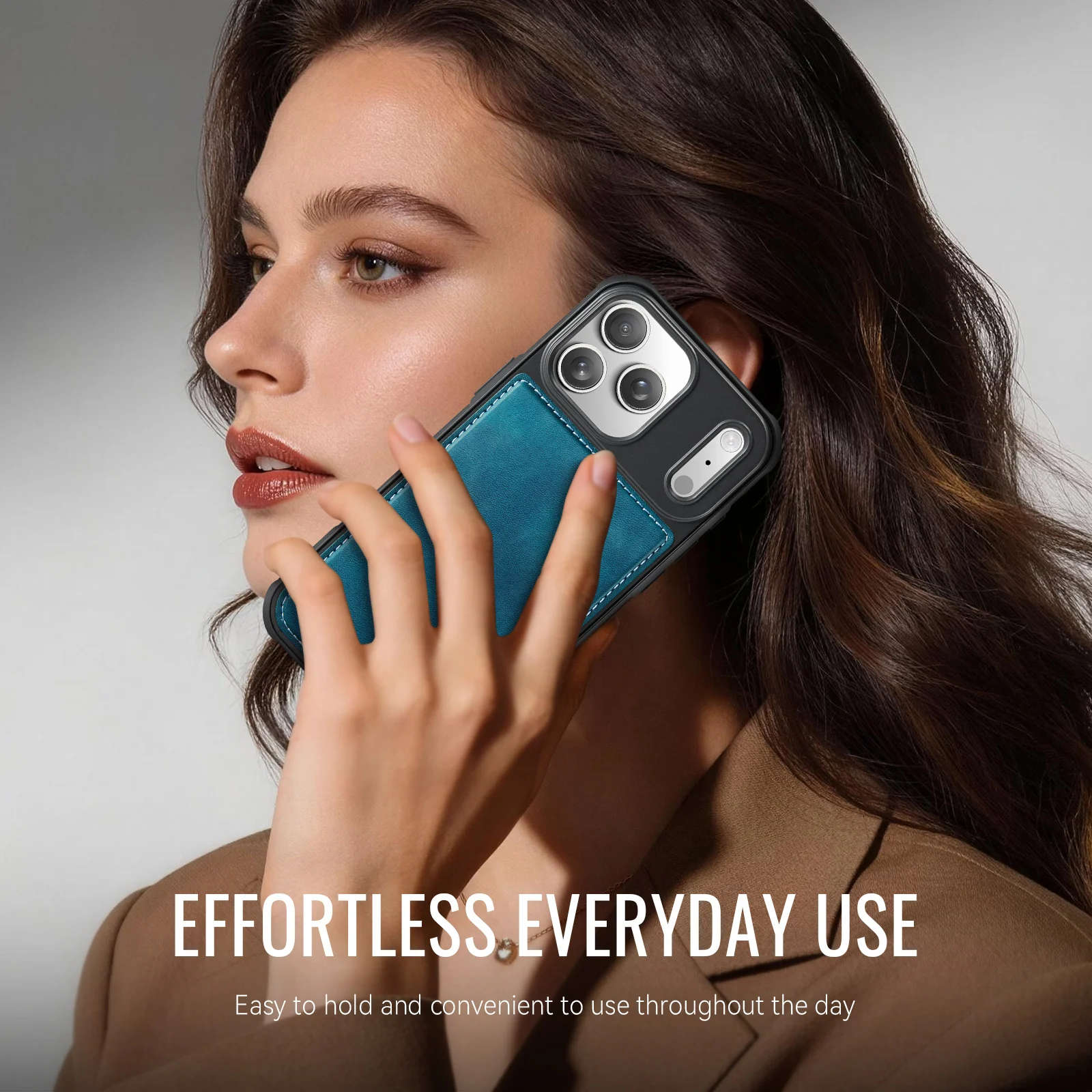 

CaseMe-C69 Magnetic Luxury PU Leather Phone Case for iPhone 11 12 13 14 15Plus 16Pro 17 Pro Max Wireless Charge,Shockproof Cover