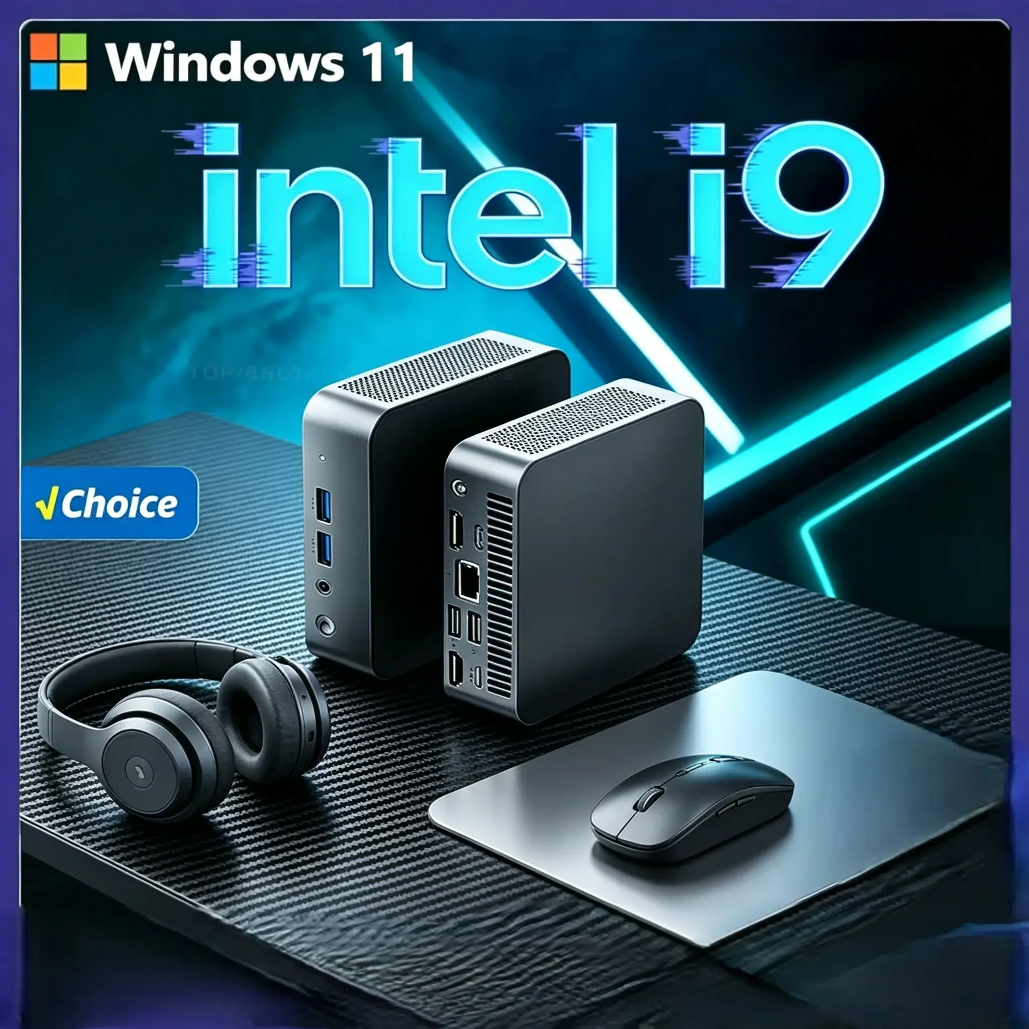 

2026 New Powerful Portable Mini Host I9 10980HK 16GB SSD Smooth Operation Home Office Essential PC WiFi6 BT5.2 4K