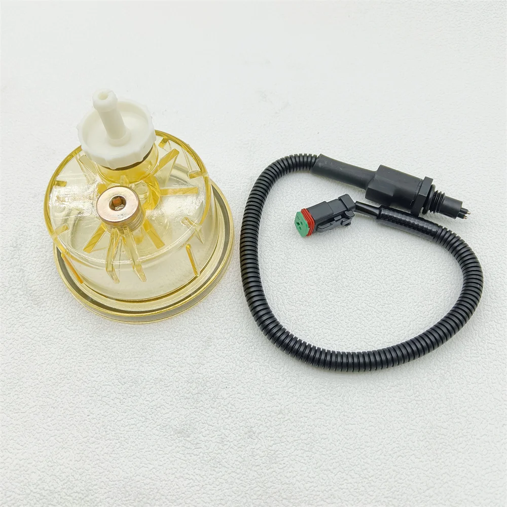 Fuel Pre-filter Bowl 600-311-3640 Oil Water Separator Sensor 600-311-3721 6003113721 6003113640 For Excavator PC200-8 PC300-8