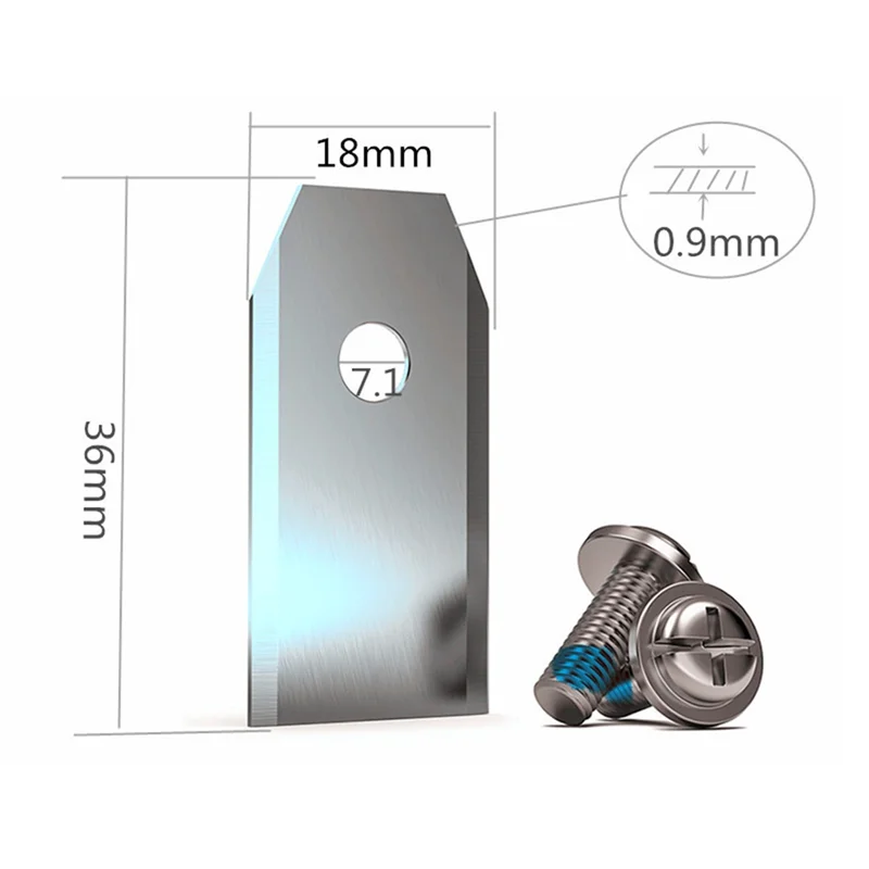 -A99Z Voor ECOVACS Cutter Compatibel 30PCS Rvs Grasmaaier Snijbladen Trimmer Vervanging Set B