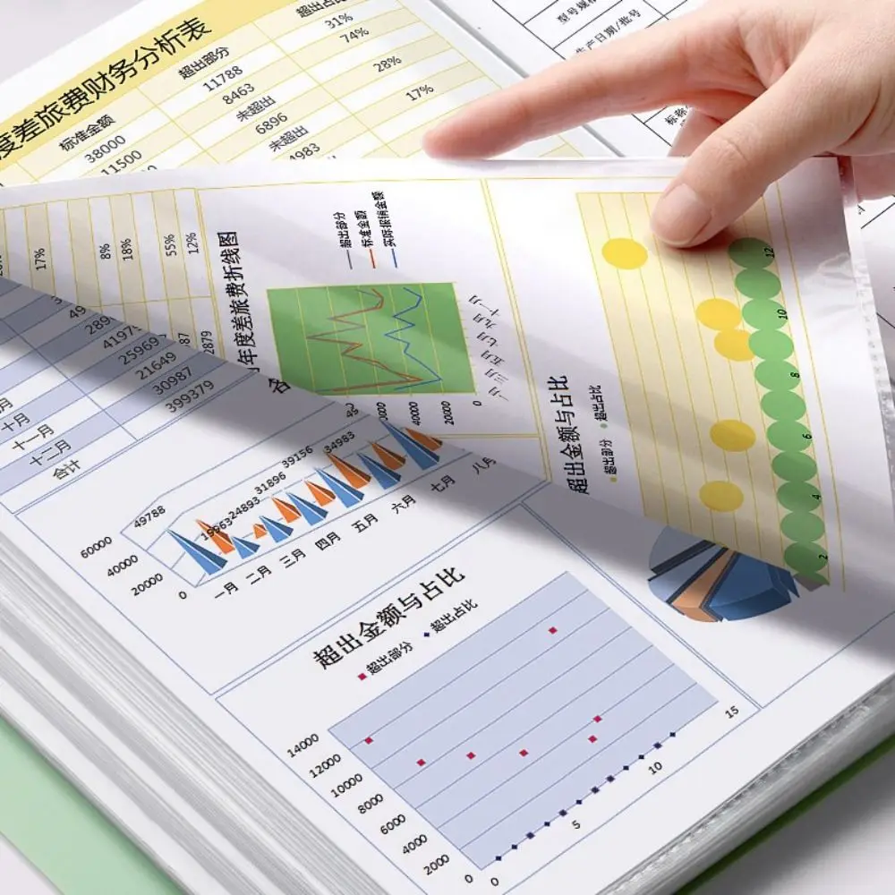 Large Capacity A4 File Organizer Morandi Color Desktop Storage A4 File Paper Folder Multifunctional Dustproof Document Organizer