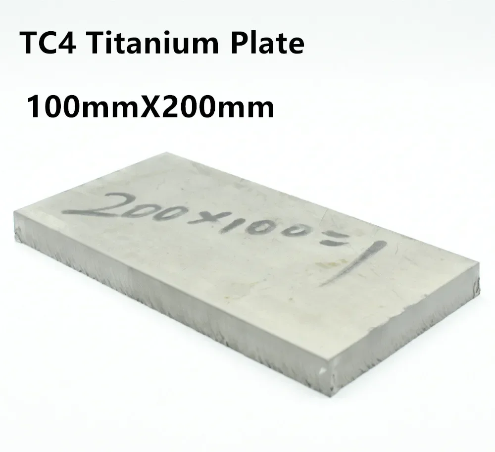 TC4 Ti Plate 100x200x5 8 10 12 20-25mm Thickness Titanium Sheet Titanium Block Grade 5 Ti Plate Gr.5 gr.5 Industry or DIY