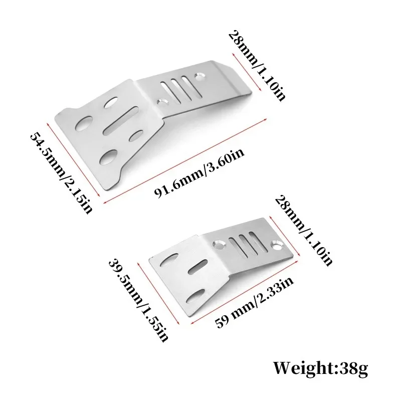 2 pz In Acciaio Inox Anteriore E Posteriore Telaio Armatura Protezione per Arrma 1/14 Mojave Grom RC Auto Parti di Aggiornamento Accessori