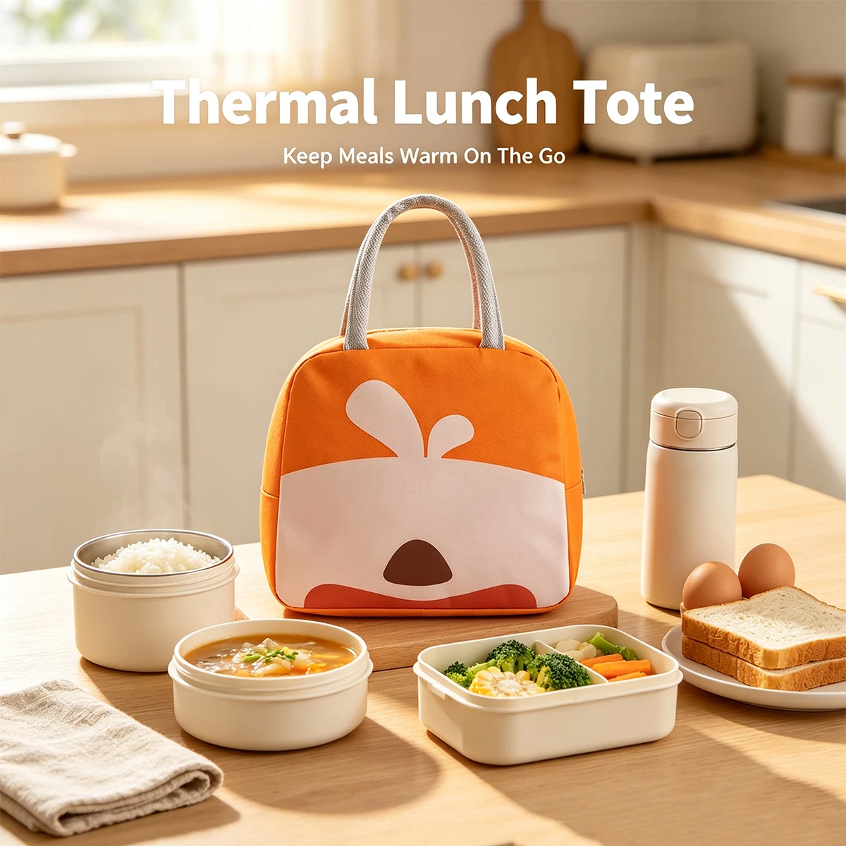 Lunchbox Tote Bag Waterproof Insulated Bag Bento Bag Simple Aluminum Foil Thickened Insulated Bag