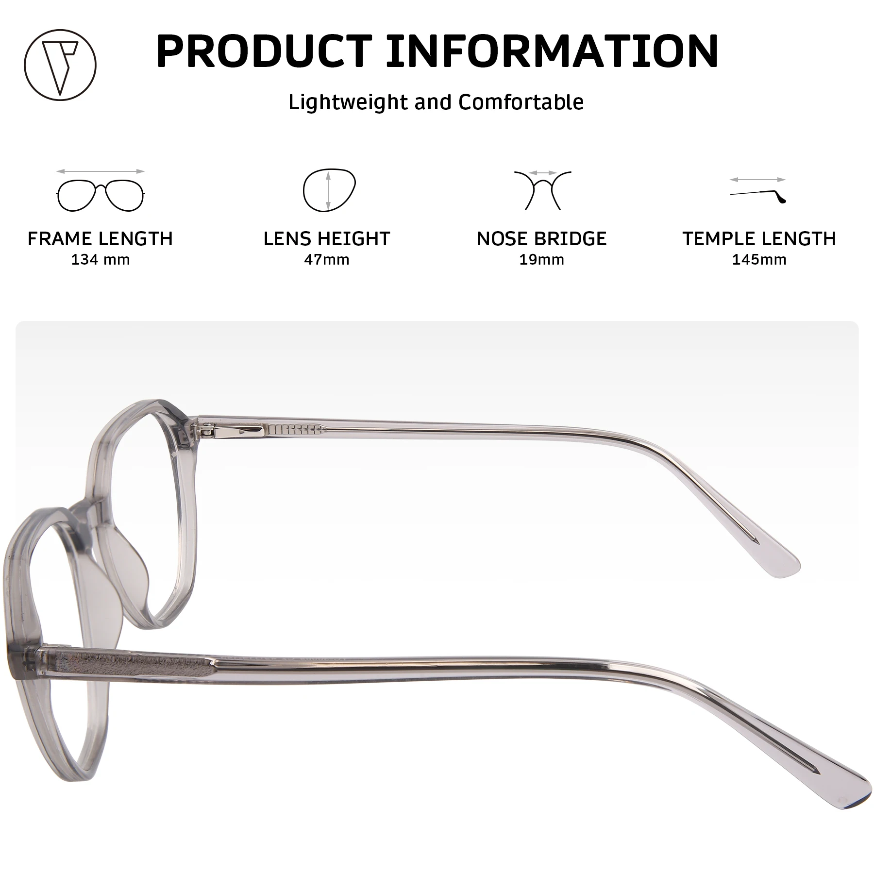 ONDEX Custom Prescription Sunglasses/Eyeglasses,Stylish UV400 Polarized Lenses,Photochromic Lens,Personalized Power-1.00 to-8.50