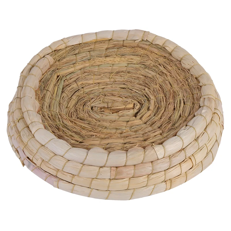 Handwoven Birds Nest Corn Leaves And Straw Incubation Bed Courtship Breeding House For Pigeon/Dwarf /Bunny/ Dove/Hamster/