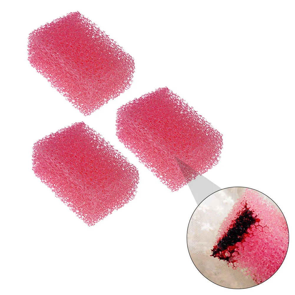 3 Pcs Plasma Sponge Bloody Scar Makeup Coarse Hole Washcloths for Face Scuffing Scratch Baby Grooming Kit Halloween Tools