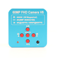 60MP 4K 1080P HDMI UBS Video Microscope Camera 100X 130X 180X 200X 300X 500X Monocular Lens 56 LED Light For PCM SMD Soldering