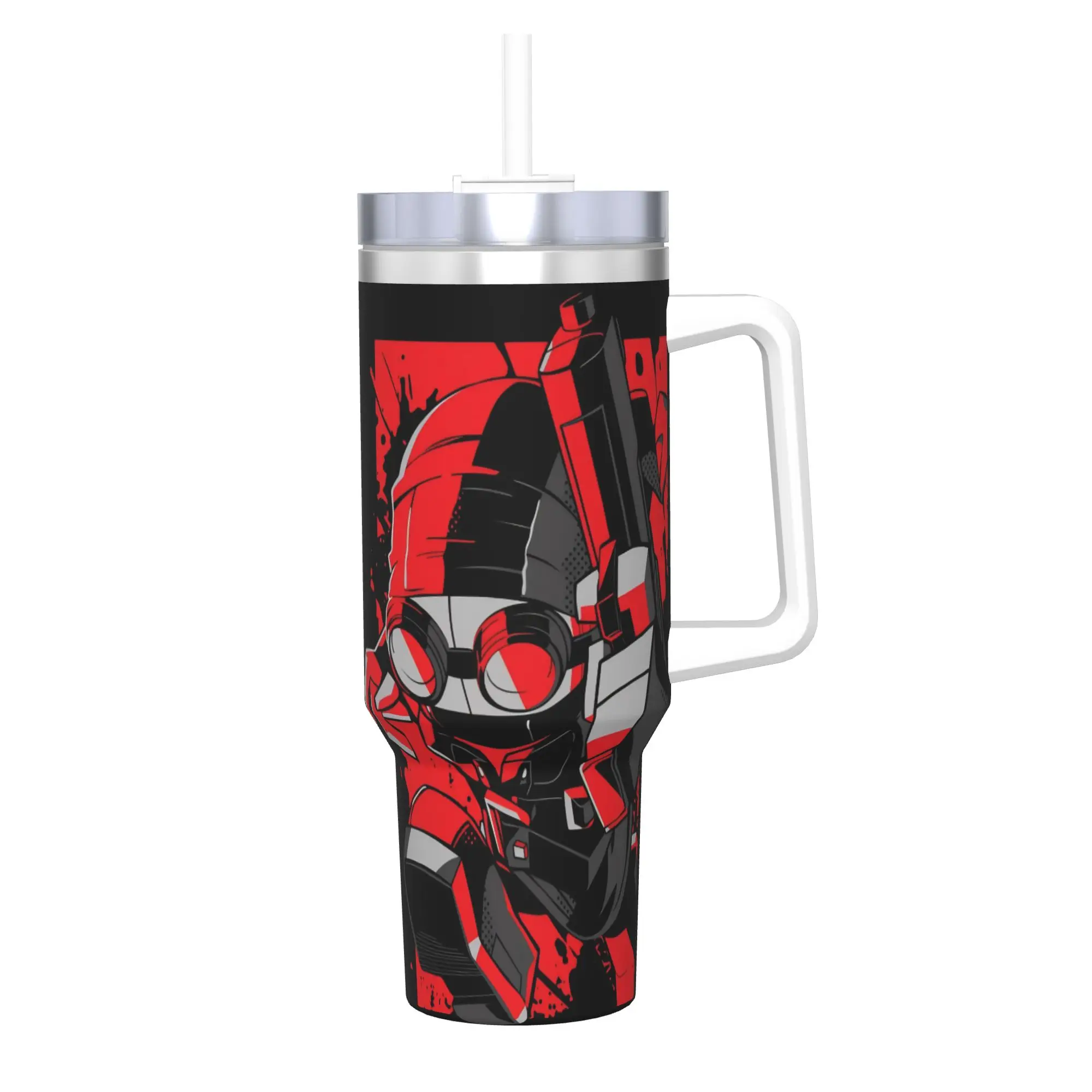 MADNESS COMBAT Hank Tumbler With Straw  Stainless Steel Mugs Cup Double Wall Vacuum Insulated for Cold Or Hot 40oz