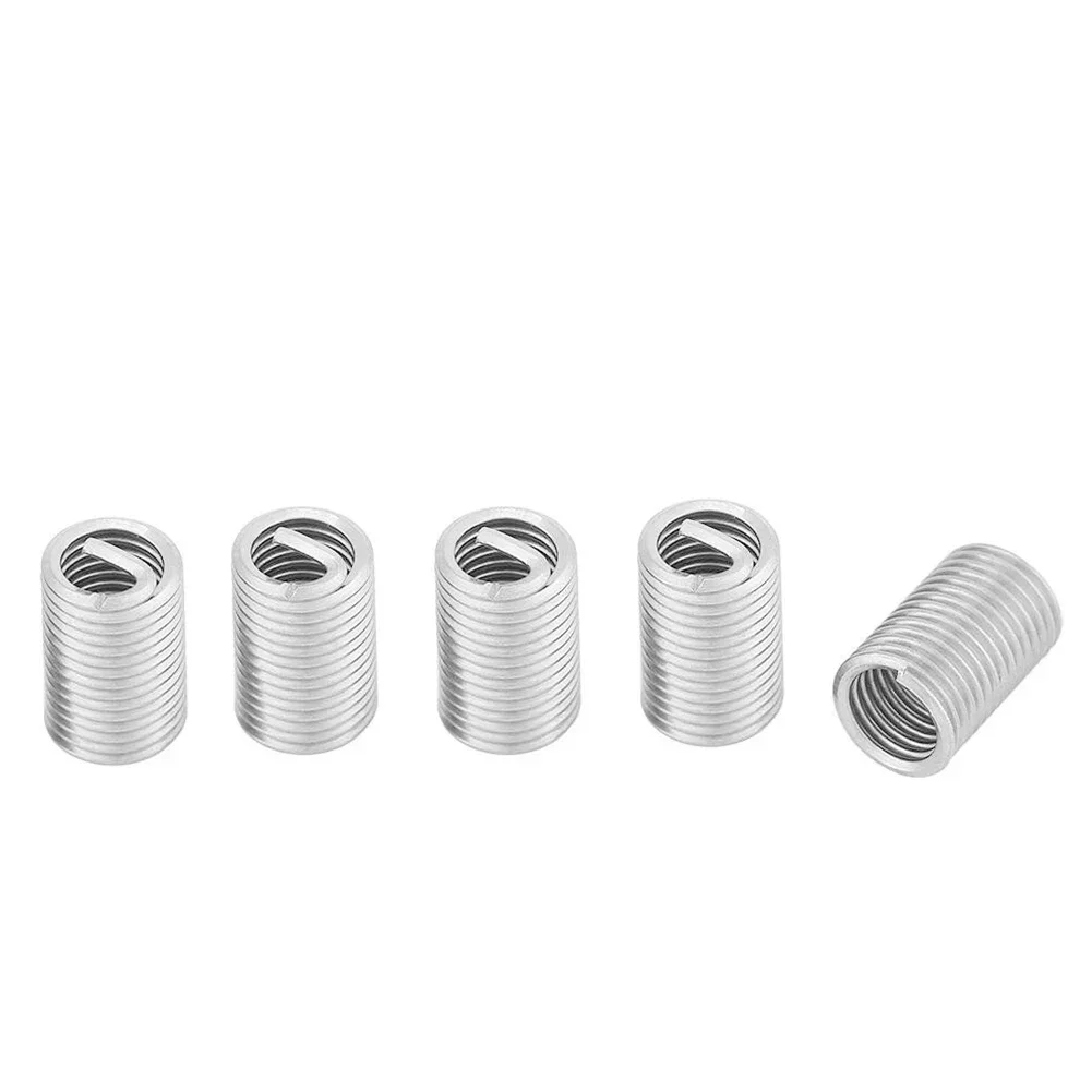 50pcs Threaded Insert M6x1.0x3D Helicoil Stainless Steel Repair Kit Set Equipment For Product High Insurance Factor Requirements