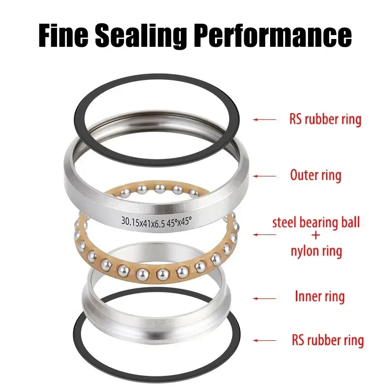 High quality Bicycle Headset Bearing for 28.6/44/30mm MTB Road Bike Headset Repair Part Replace Accessories41/41.8/47/49/51/52mm