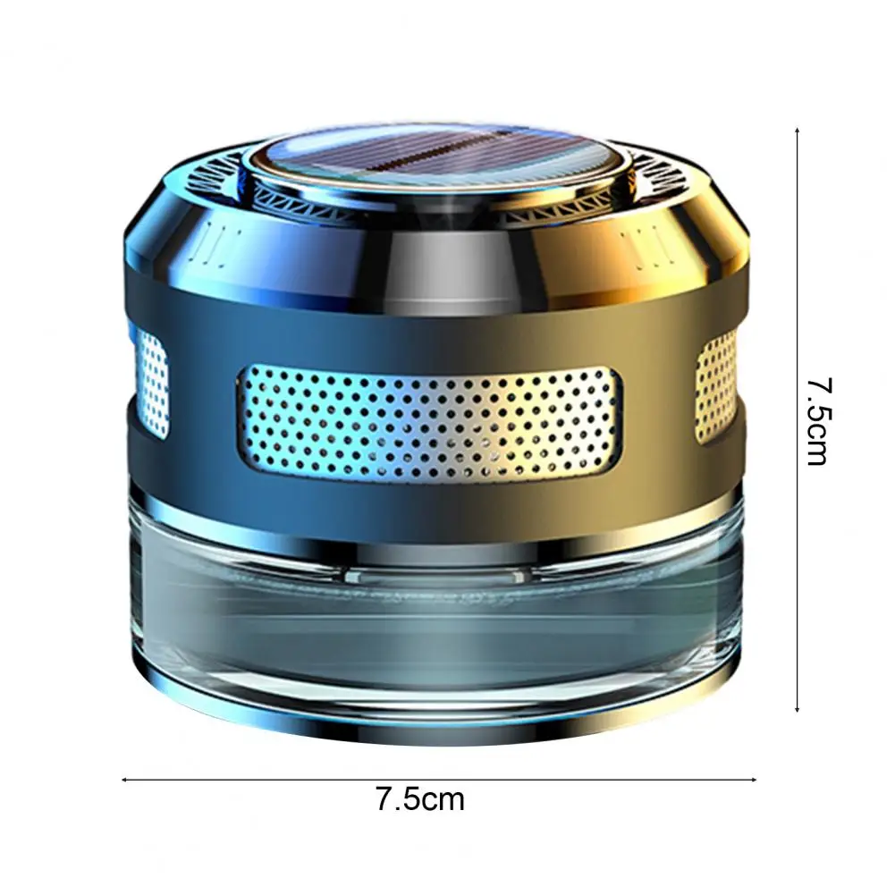 الناشر الروائح بالطاقة الشمسية للسيارة ، زخرفة العطور الأنيقة ، ديكور السيارات للرجال ، رمادي أخضر وأزرق