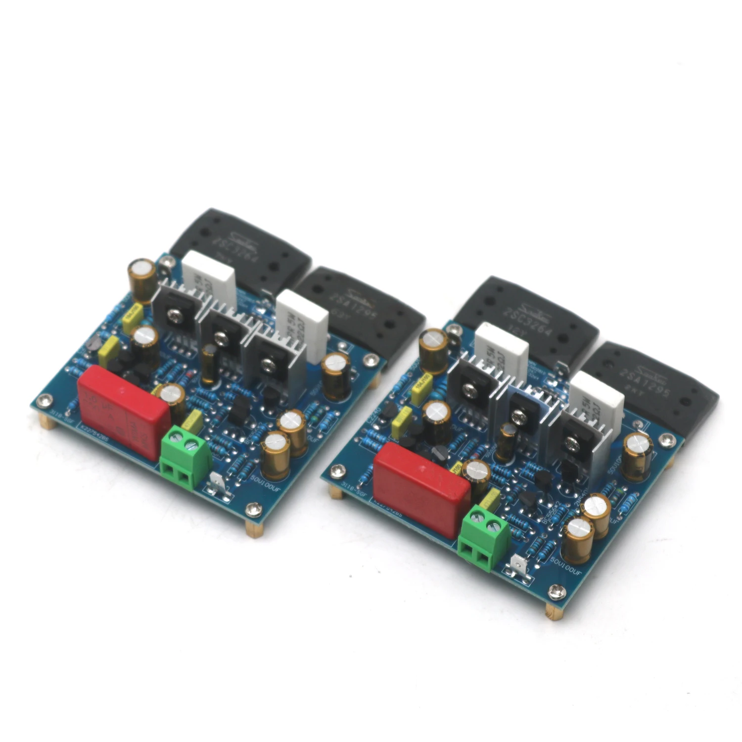 2PCS MX50 SE SANKEN 2SC3264 A1295 100W×2 듀얼 채널 오디오 전력 증폭기 보드 HiFi 스테레오 앰프