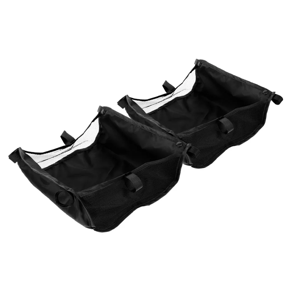 

2 Pcs Storage Bag Baby Pram Organizer Nappy Pouch Oxford Cloth Multifunctional Stroller