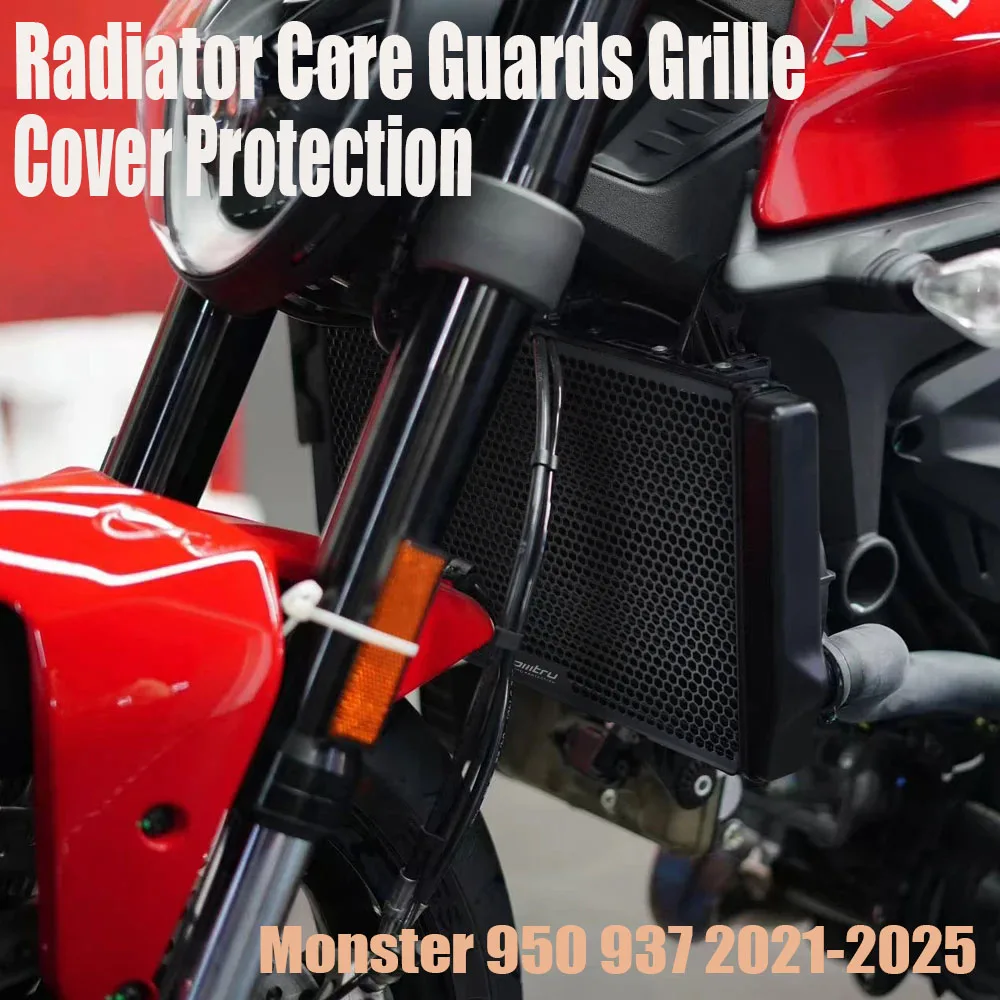 

Motorcycle Radiator Core Guards Grille Cover Protection for Ducati Monster 950 937 2021-2025