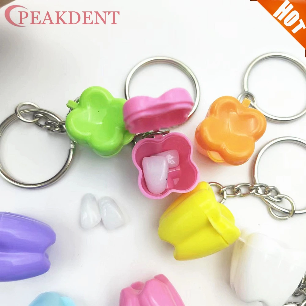 

50pcs Baby Tooth Box Tooth Shape Kids Milk Teeth Storage Boxes Lost Teeth Saver Necklace Baby Souvenir Save Keepsake Holder Gift