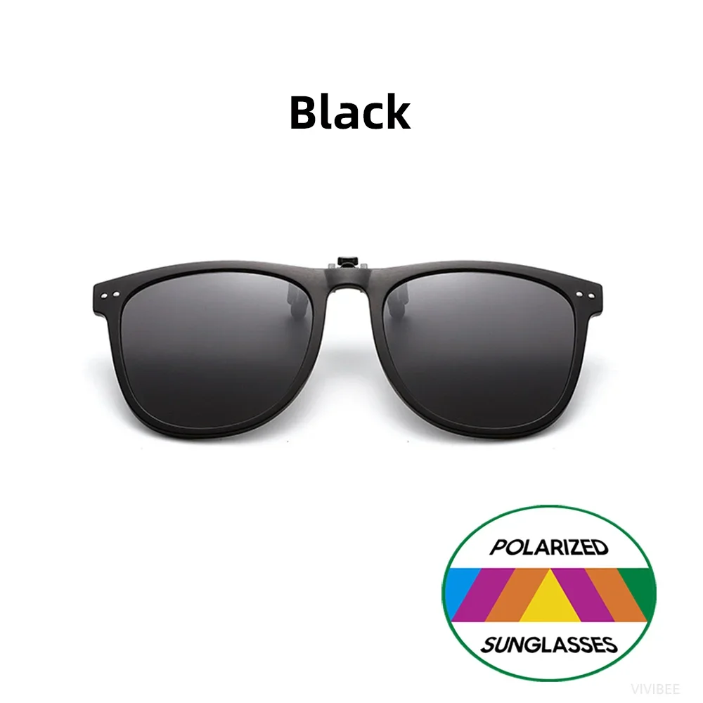 Polarisierte, hochklappbare Clip-on-Sonnenbrillen für Herren und Damen, photochrome, übergroße Sonnenbrillengläser mit UV-Gradient-Clips – Detail 8