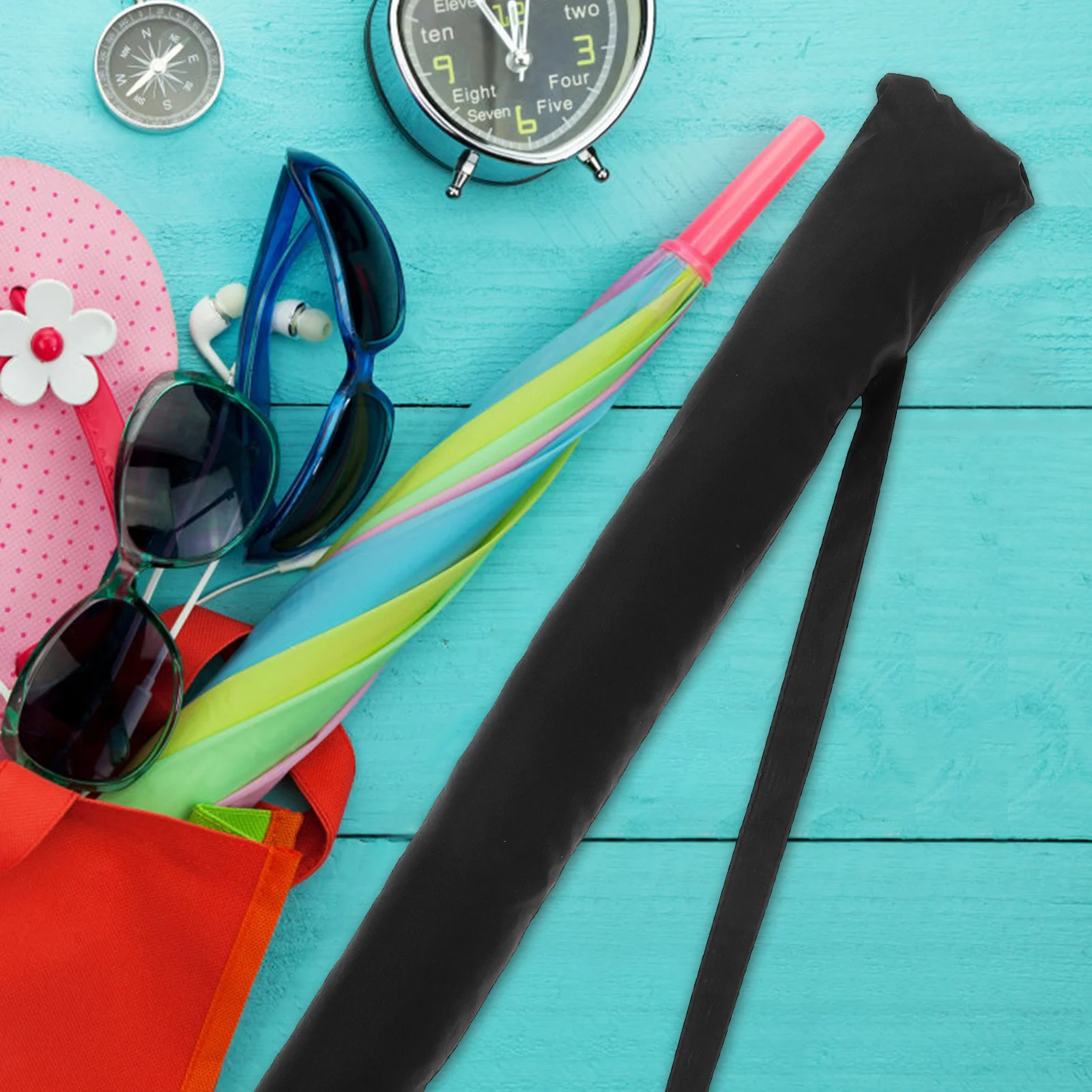 

2Pcs Umbrella Storage Bag Sleeve Adjustable Strap Waterproof Foldable Long Umbrella Carry Pouch Indoor Outdoor Use