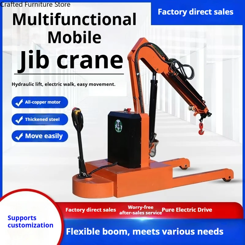 Fully Electric Mobile Crane Hydraulic Small-sized Stable Lifting Crane Hoisting Equipment Commercial Machinery Macară ZY60DJ