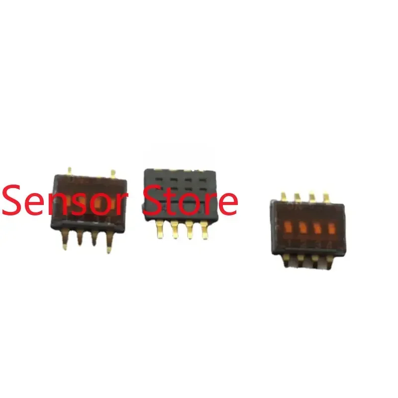 10PCS DIP   Switch 1.27 Pitch 4-Position Digital  SMD Keyboard DHN-04F-T-V