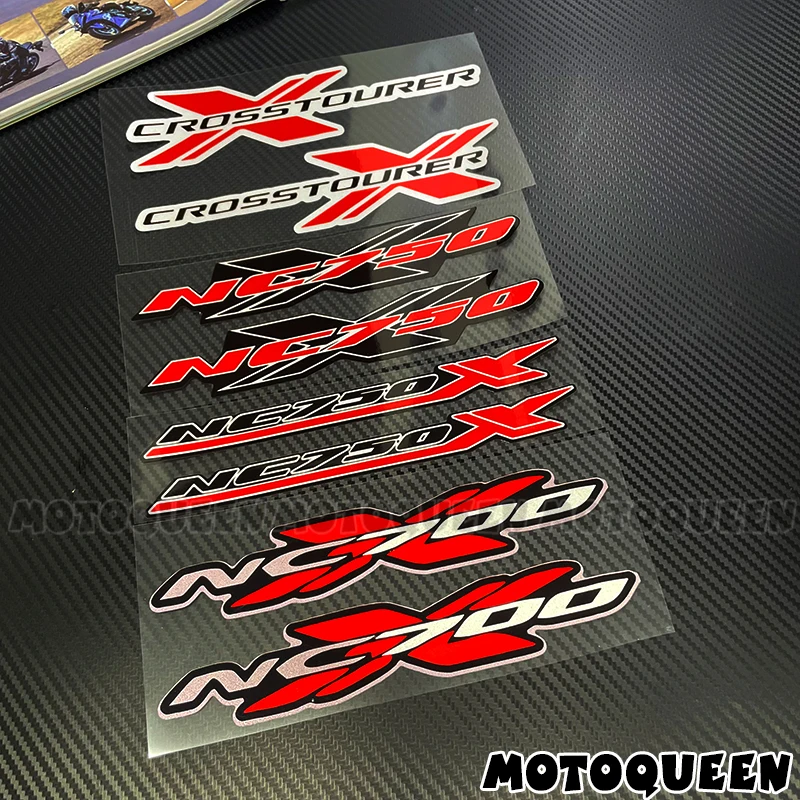 

Motorbike Motorcycle Tank Pad Side Shell Wind Decor Label Logo Decals Stickers for Honda NC700X NC750X CrosstourerX NC 700X 750X