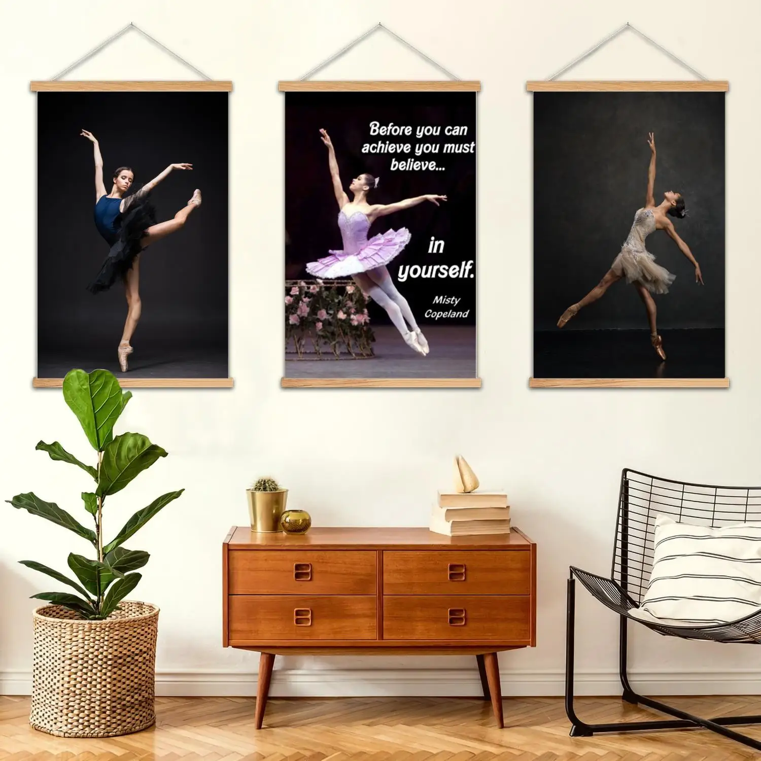misty copeland Framed Wall Painting Canvas Art Poster and Wall Art,  Modern Family Bedroom Decor, Posters,Decorative painting