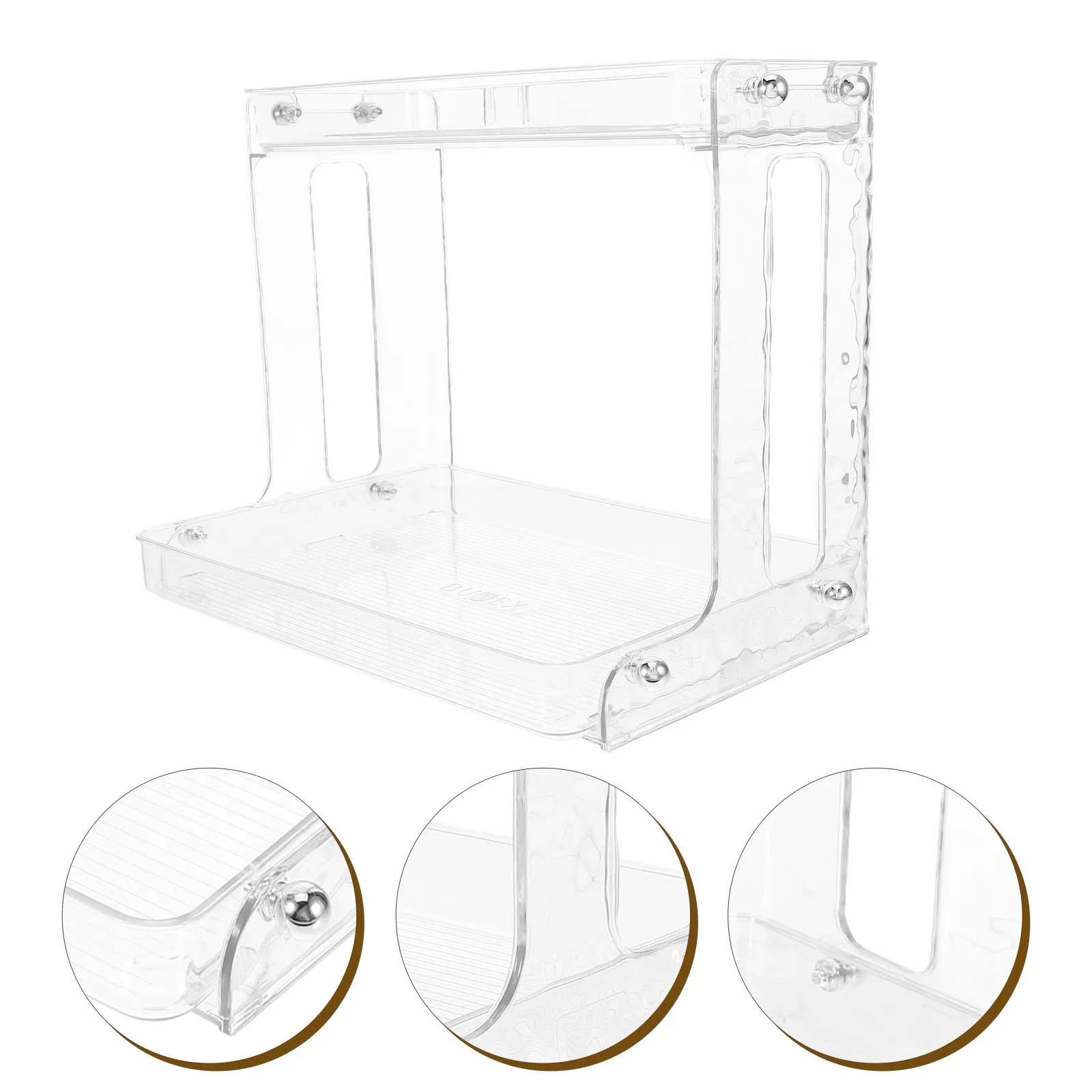 

2-Tier Desktop Storage Rack Double-Layer Cup Holder for Mugs Coffee Cups Makeup Cosmetics Skincare Perfume Toiletries Counter