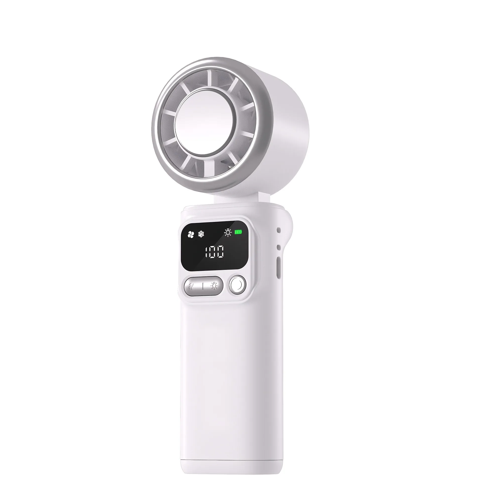 New handheld folding semiconductor refrigeration ice compress high speed wind long battery life small fan wholesale
