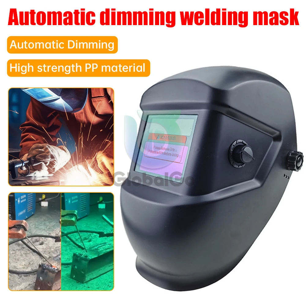 Welding Helmet Welder Mask Chameleon Large View Solar Power Auto Darkening Welding Large For Arc Weld Grind Cut