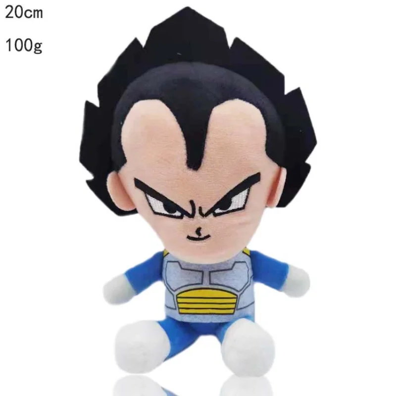 20cm Anime Dragon Ball Z Plush Toy Saiyan Guko Piccolo Vegeta Majin Buu Gohan Cartoon Figures Dolls Kids Christmas Gifts Toys