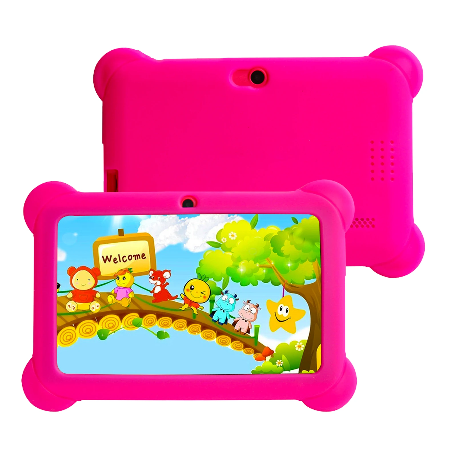 Android 14 Kids Tablet Learning Tablet for Kids 7 Inch 4GB 128GB Toddler Educational Toy Gift for Children HD Dual Cameras Table