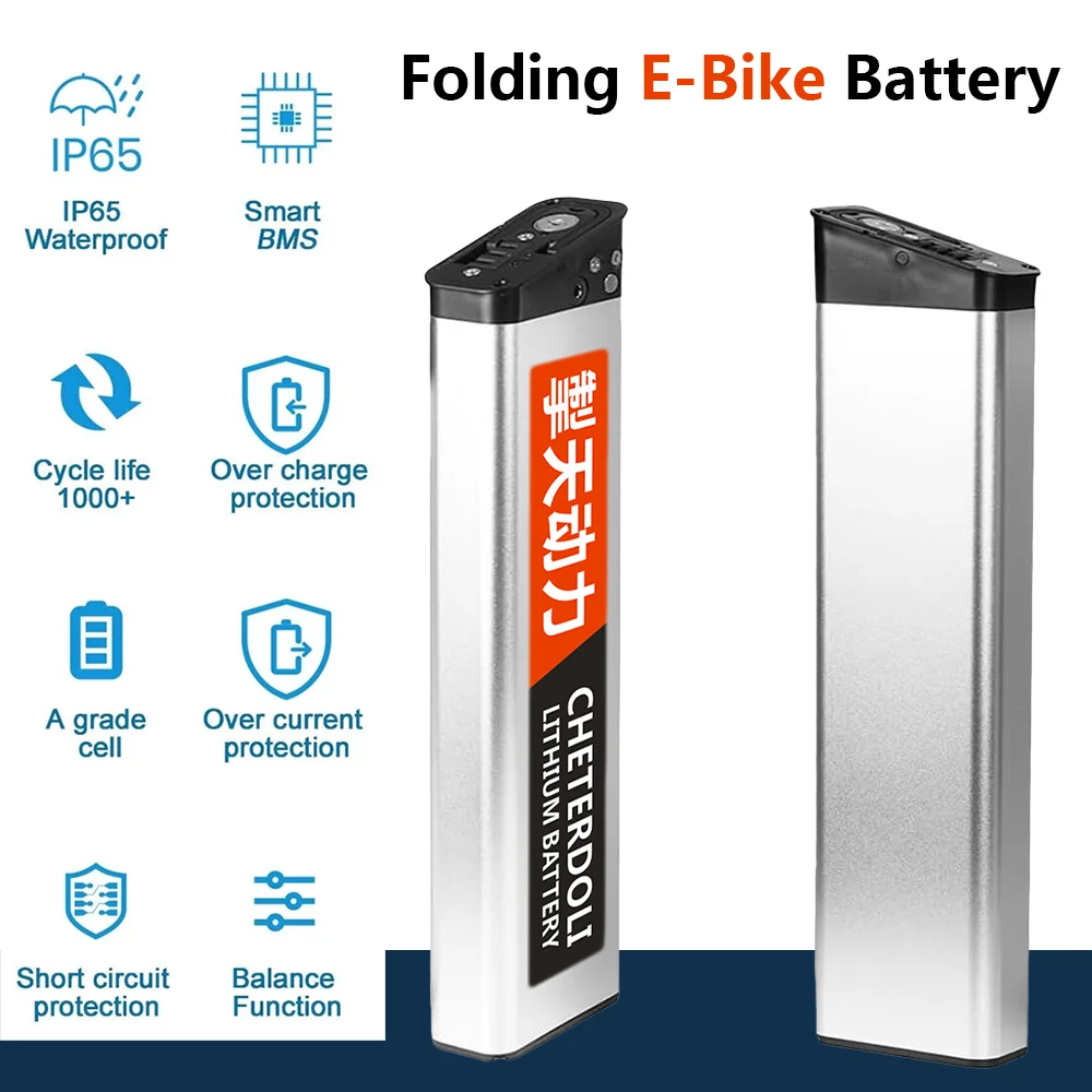 

36V 8Ah Lithium Ion Ebike Battery Replacement for ANCHEER AM1908 ADO A16 Folding City Commuter Electric Bike Long Range Pack