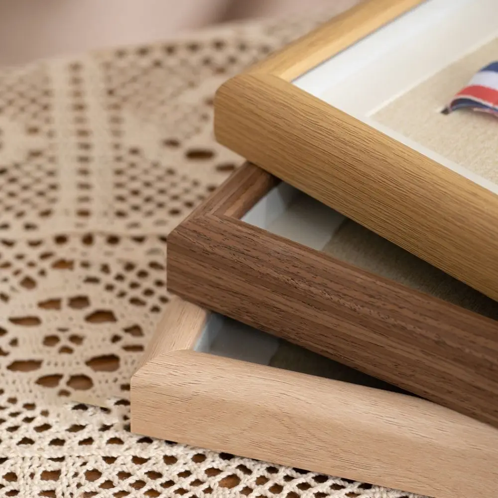 Wooden Photo Frame Honor Medal Display Dust-Proof Display Case Wear-resistant Picture Frame