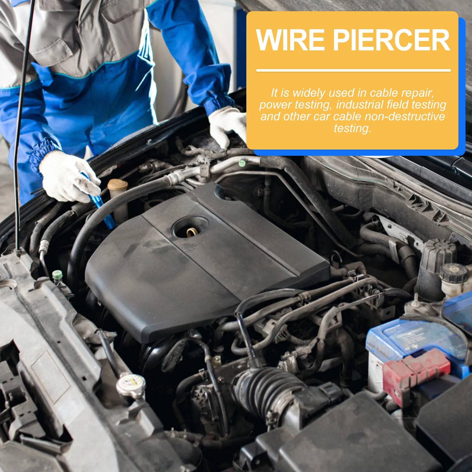 

4Pcs Wire Piercer Probes Insulation Piercing Needle for Back Probing Weather Pack Connectors Car Harness Testing Non-Destructive