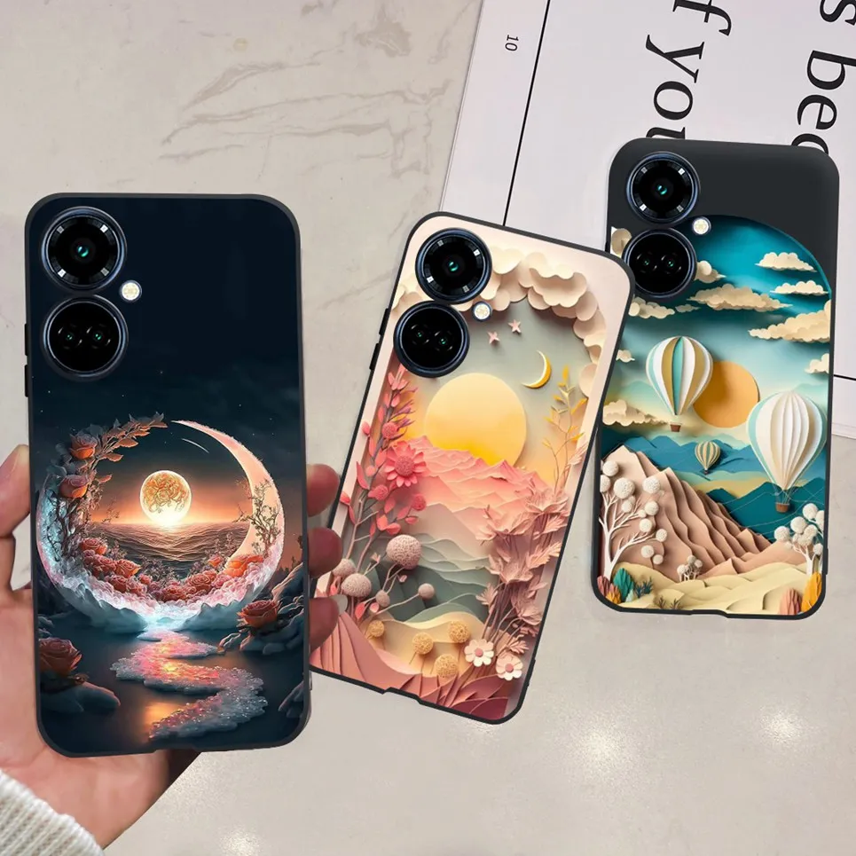 For Tecno Camon 19 / 19 Pro 4G 5G / 19 Neo Back Cover Cartoon Cool Style Animals Girly Soft TPU Silicone Phone Case Matte Coque
