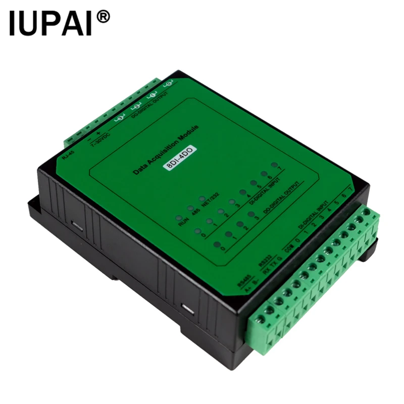 8DI-4DO 4-channel relay output 8-channel switch input Industrial Ethernet module Modbus TCP protocol Industrial Automation Modul