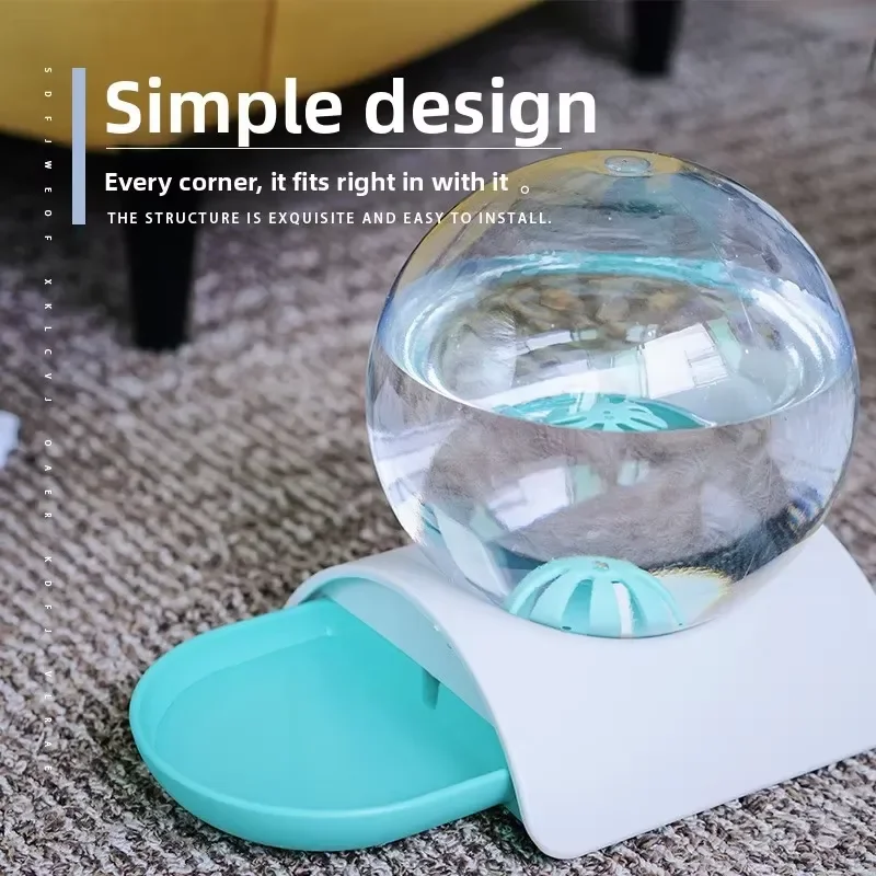 Automatic Pet Water Fountain for Cats and Dogs PP Material Drinking Bowl Moisture Proof Design No Plug Required Accessories
