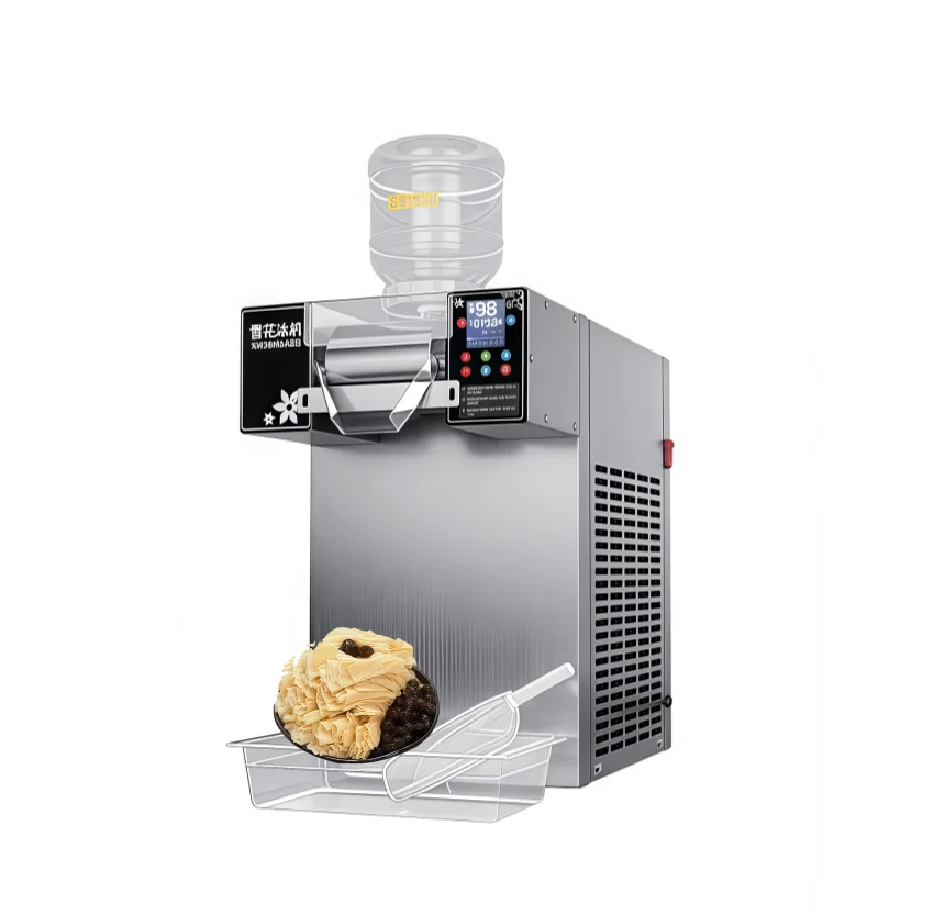 صانع الثلج الذكي التجاري للحليب والآيس كريم صانع ندفة الثلج آلة صنع ندفة الثلج المبردة بالماء