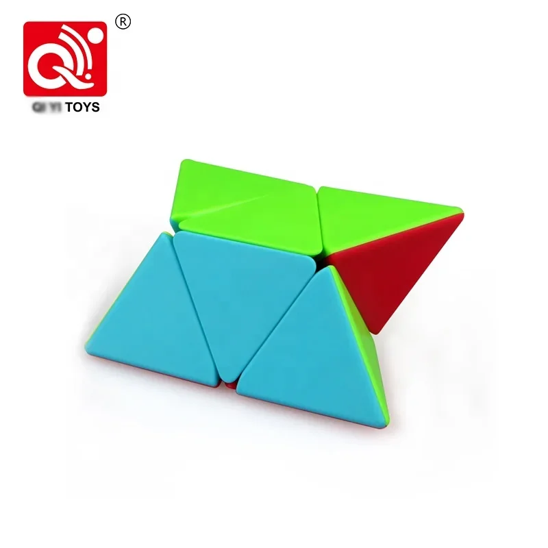 QYTOYS Pyramid 2x2 Magic Cube MoFangGe XMD Cubo Magico Professional Neo Speed Cube Puzzle Antistress Toys For Children