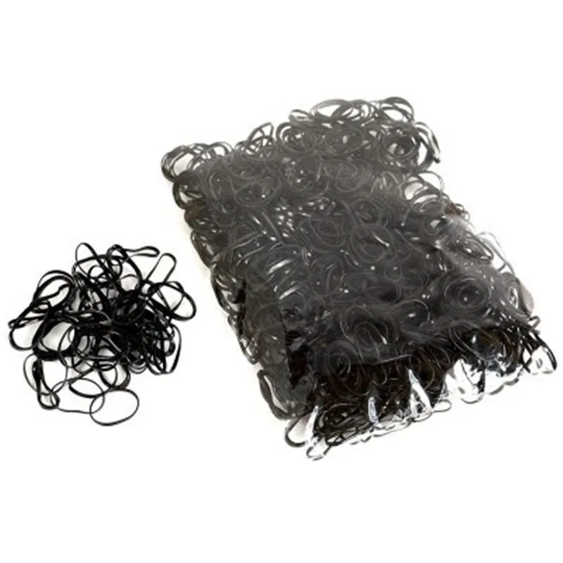 Elástico de cabelo transparente, mini fita de borracha de 20mm para escola, escritório, casa, styling, ferramentas de estilo, acessórios, 1000 peças