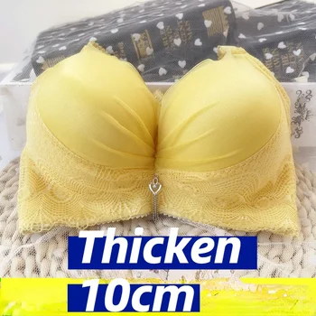 Dessous für Damen, extra dicker BH, 12 cm, kleine Brust, gerafft